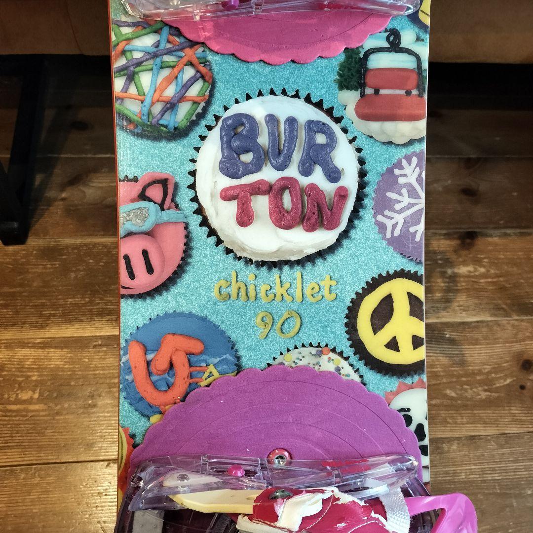 【バートン】スノーボード　キッズ　チクレット　90cm ビンディング　グロム