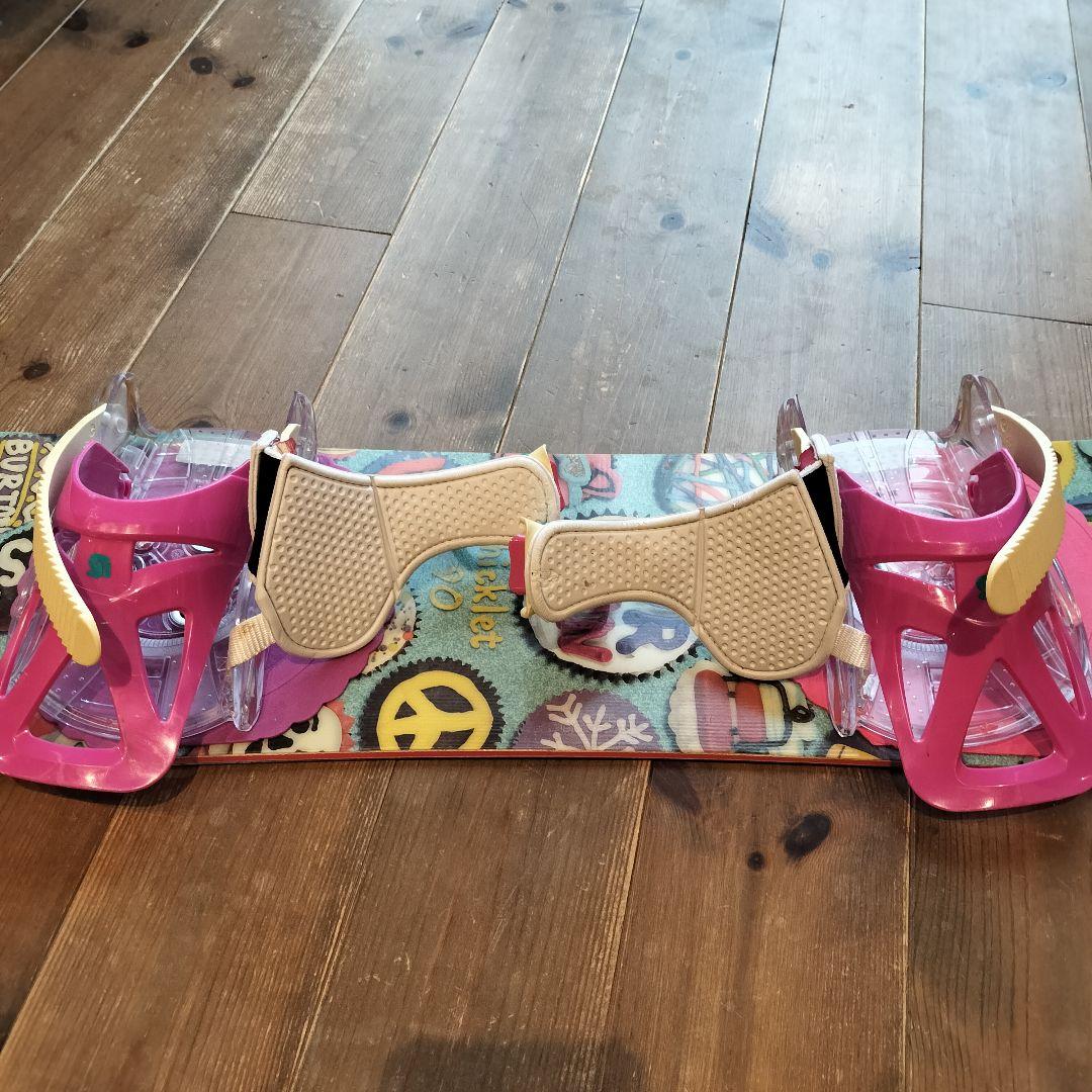 【バートン】スノーボード　キッズ　チクレット　90cm ビンディング　グロム