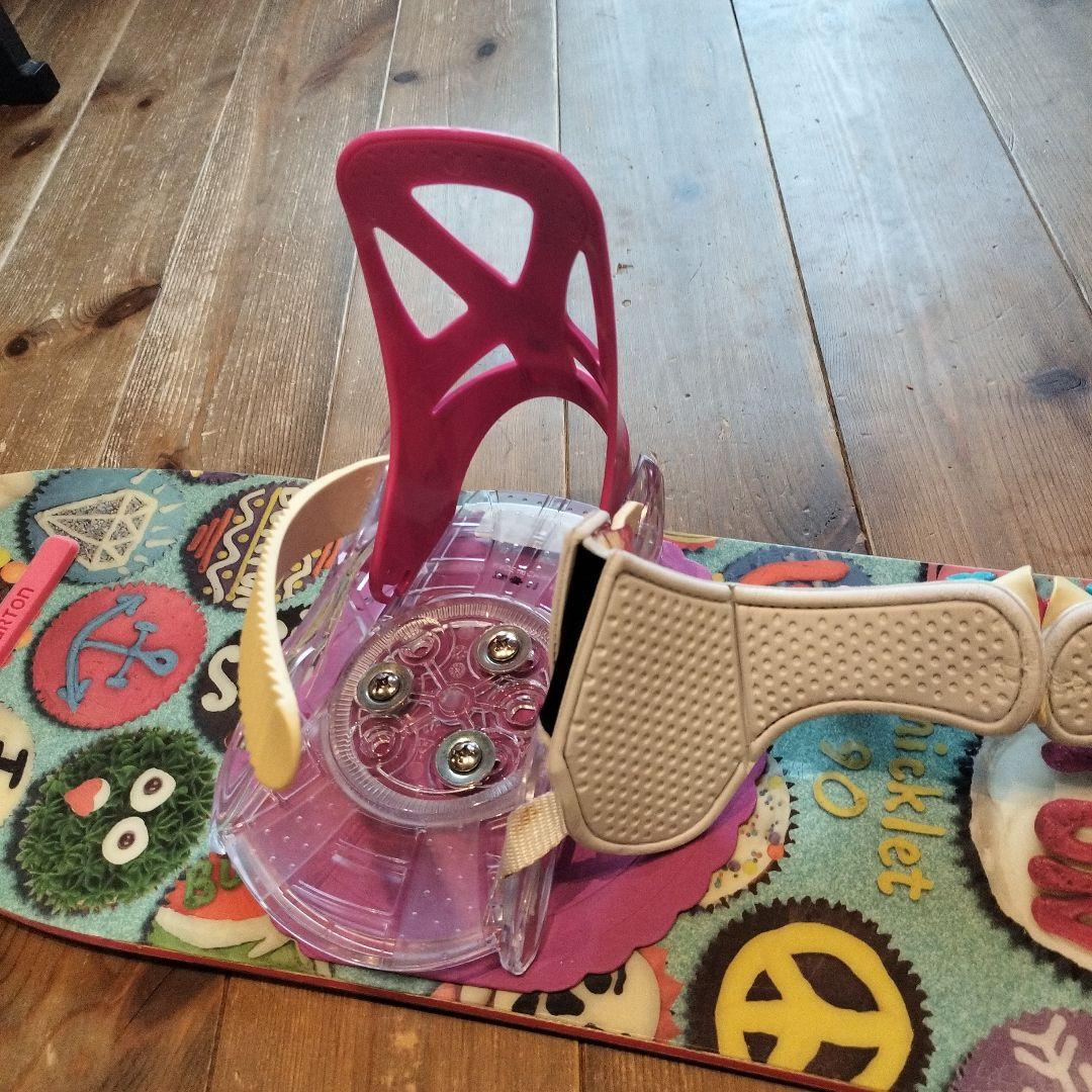 【バートン】スノーボード　キッズ　チクレット　90cm ビンディング　グロム