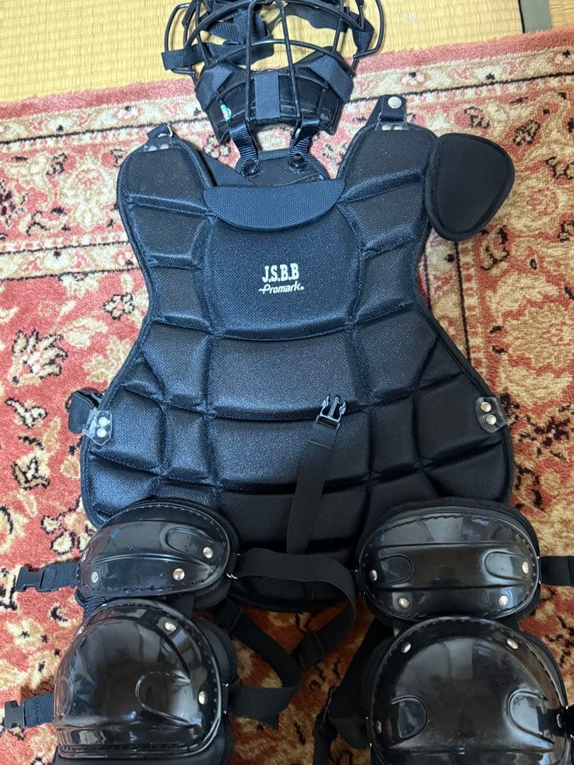 J.S.B.B. キャッチャー防具セット 黒