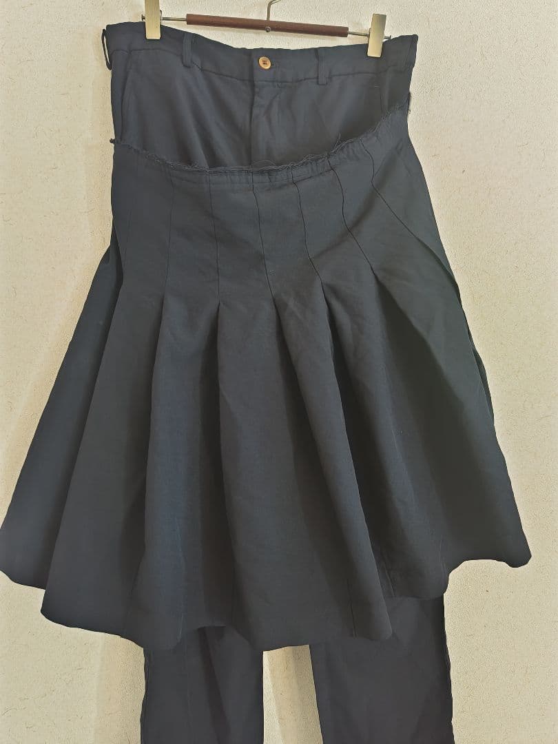 コムデギャルソン スカート付きパンツ ネイビー