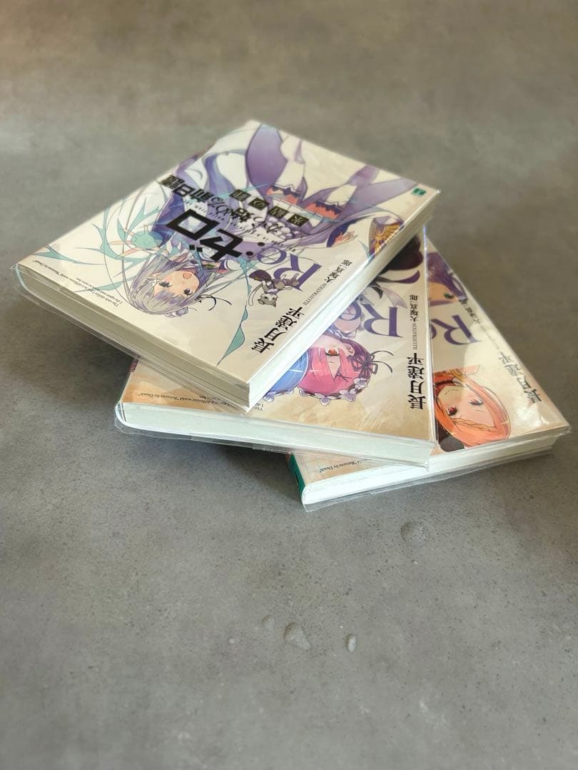 re:ゼロから始める前日譚 3冊セット リゼロ　透明保護カバー付き