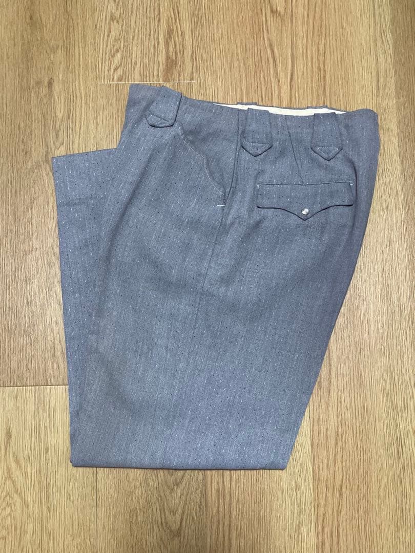 【USA製】50's ウエスタン レーヨンギャバ スラックス ネップ ロカビリー