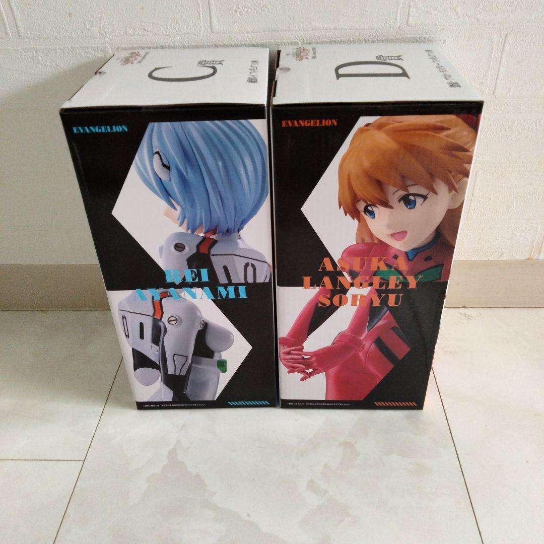 エヴァンゲリオン30周年1番くじ　アスカ レイ フィギュアセット　F賞コンプ