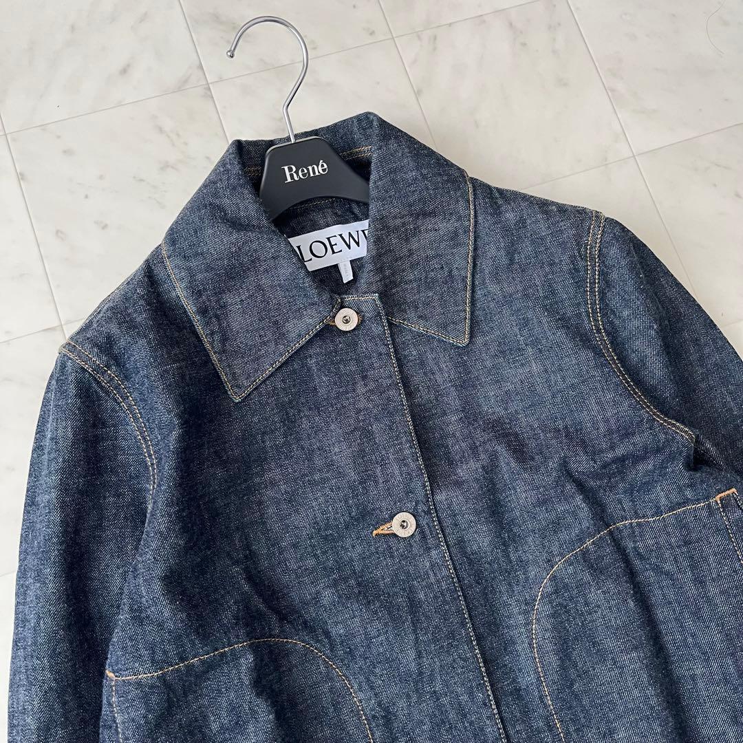 美品♡ロエベ ターンアップ フィッシャーマン デニムジャケット インディゴ 38