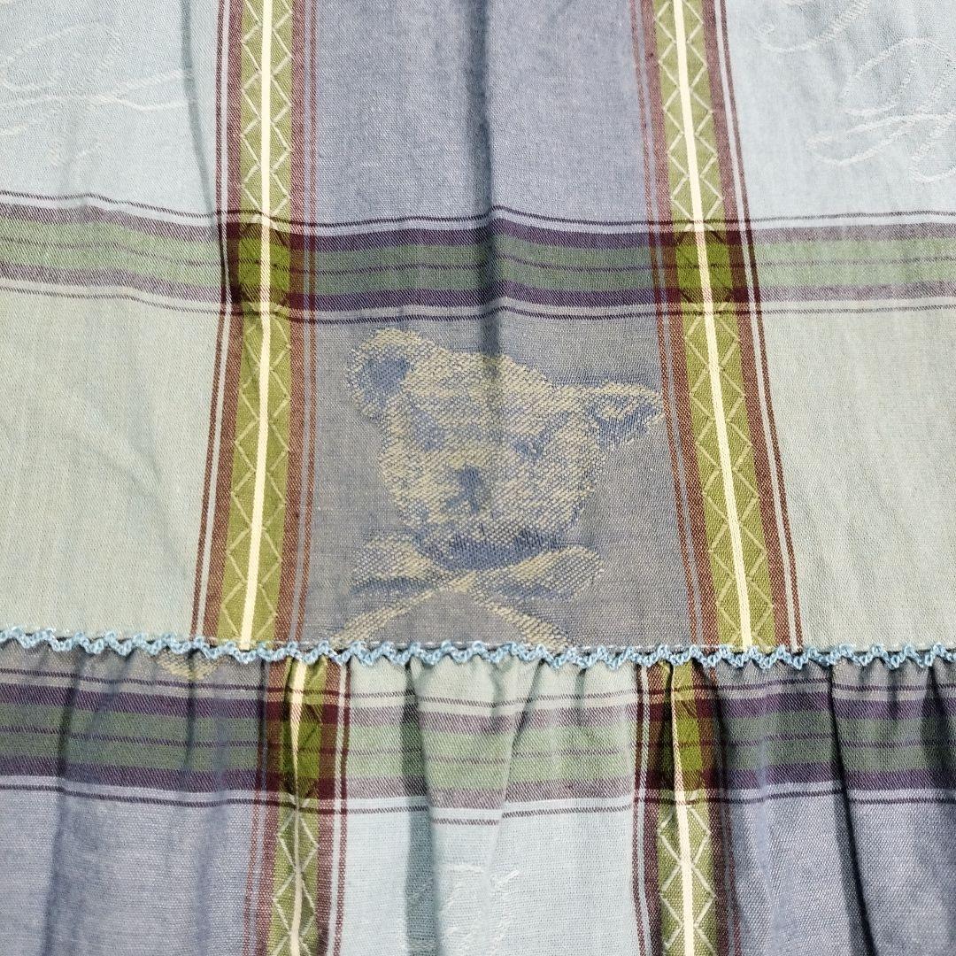 ピンクハウス　23SS　ピクニックチェック　チュニックブラウス　テディ