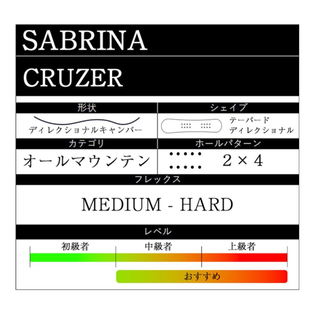 【SALE】sabrina スノーボード パウダーボード CRUZER 148