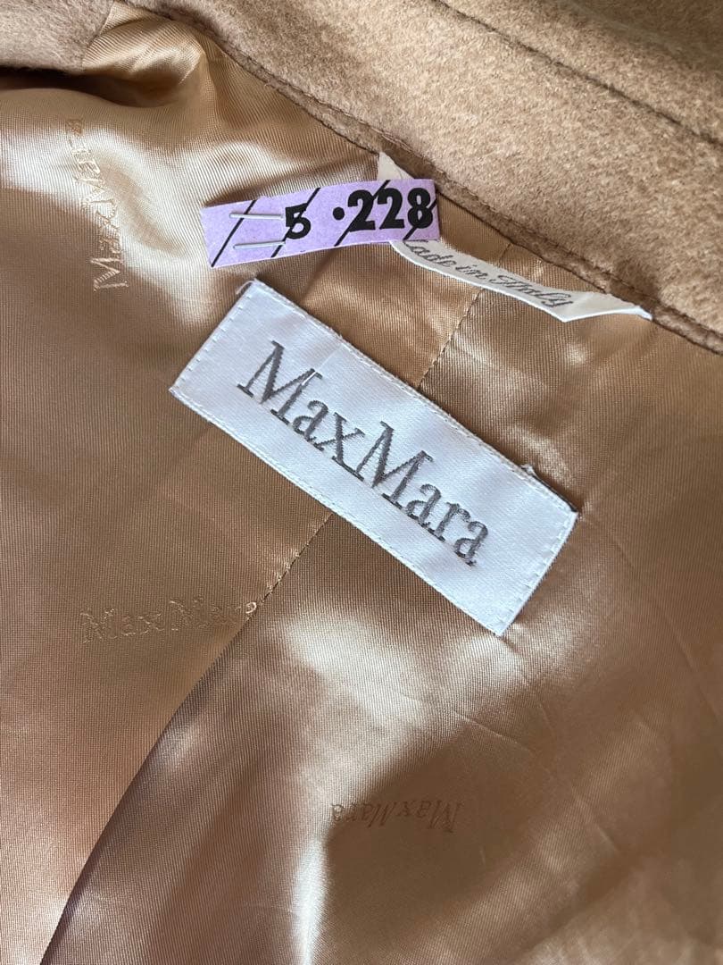 MaxMara テーラードジャケット ベージュ　キャメルヘア