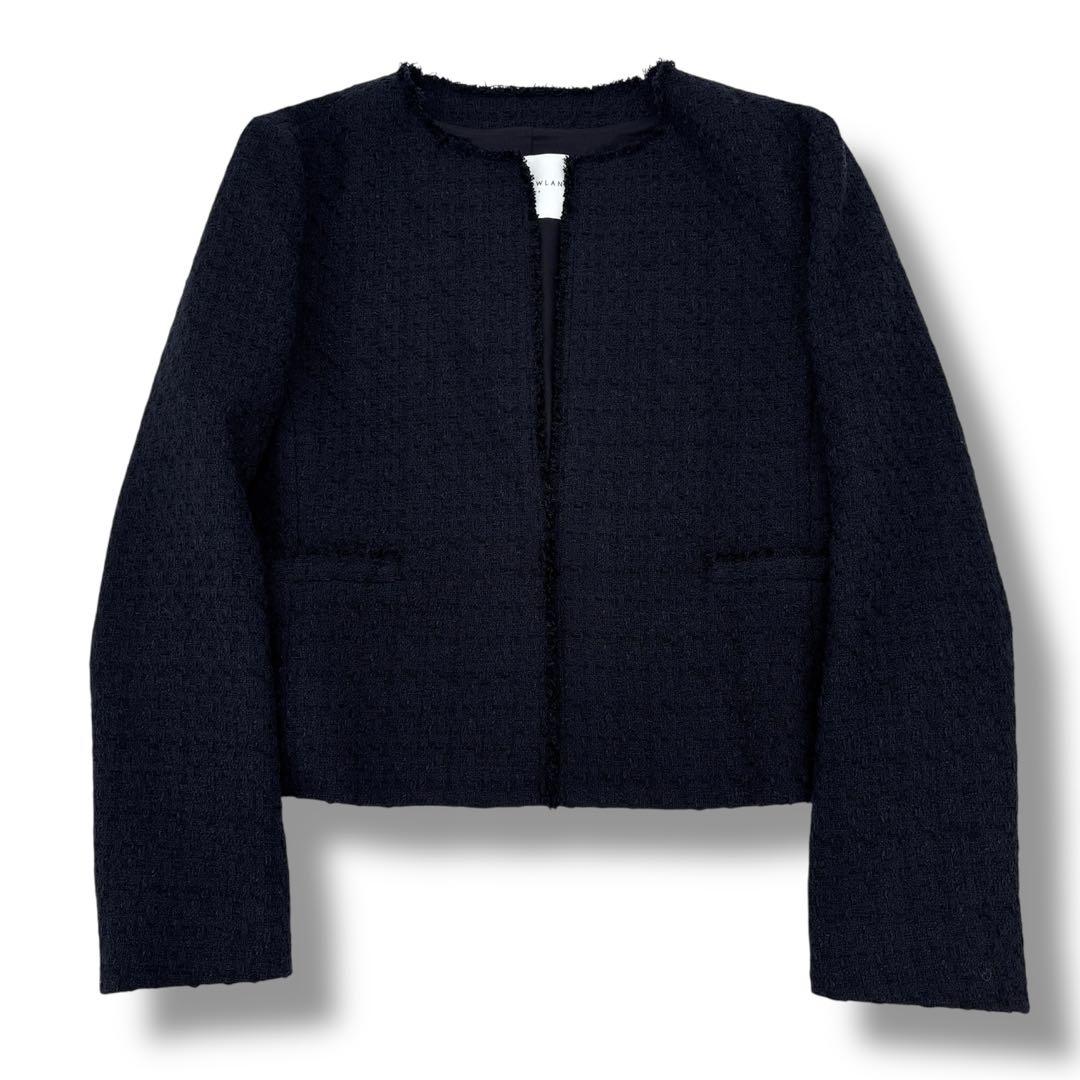 極美品】トゥモローランド ツイード スーツ セットアップ ノーカラージャケット