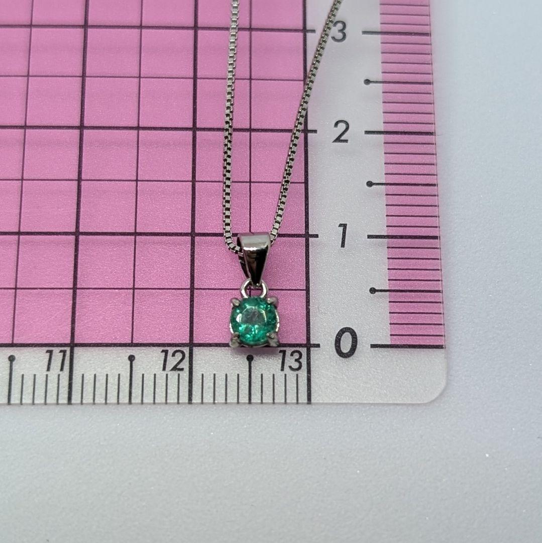 あ*ん様 エメラルド　シルバー925 ネックレス