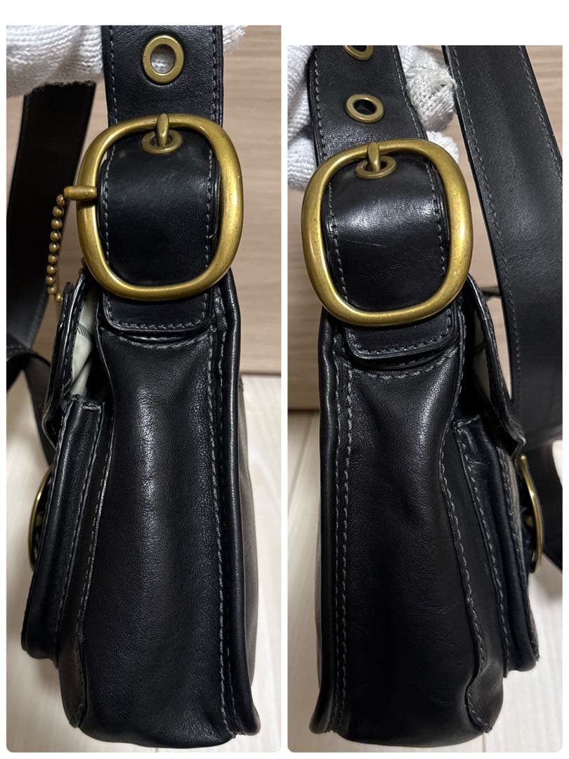 COACH オールドコーチ ショルダーバッグ ソーホー レザー ブラック Y2K