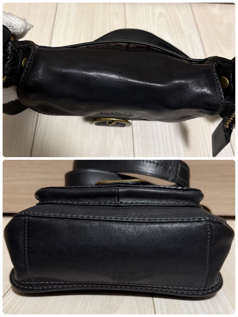 COACH オールドコーチ ショルダーバッグ ソーホー レザー ブラック Y2K