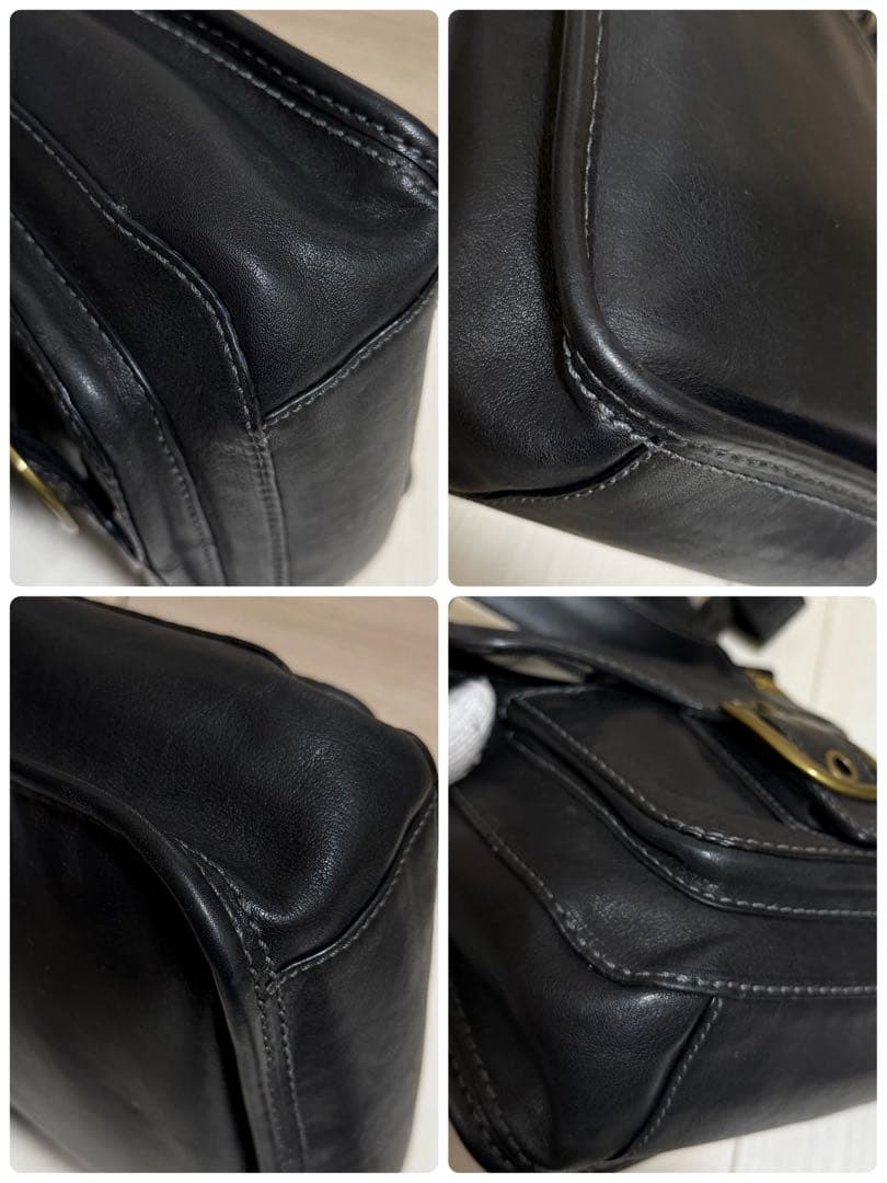 COACH オールドコーチ ショルダーバッグ ソーホー レザー ブラック Y2K