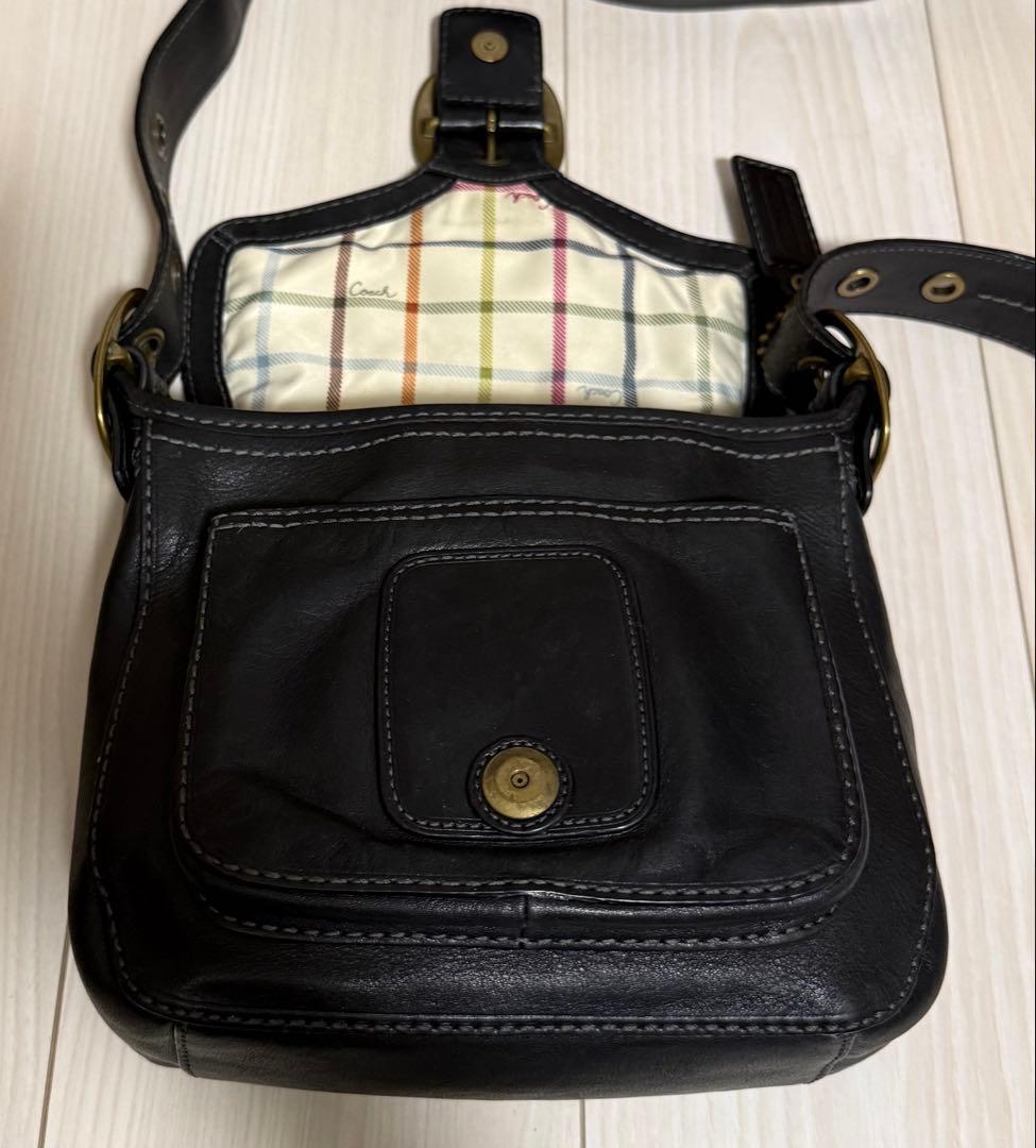 COACH オールドコーチ ショルダーバッグ ソーホー レザー ブラック Y2K