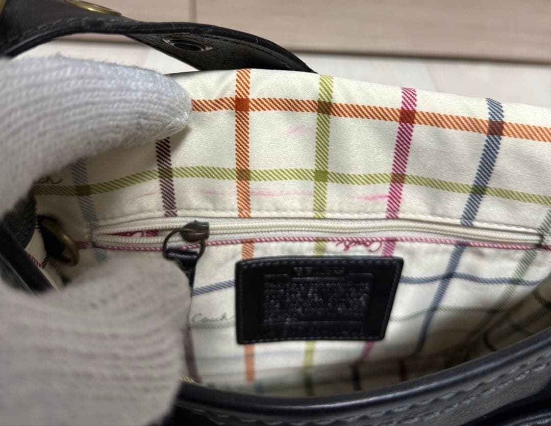COACH オールドコーチ ショルダーバッグ ソーホー レザー ブラック Y2K