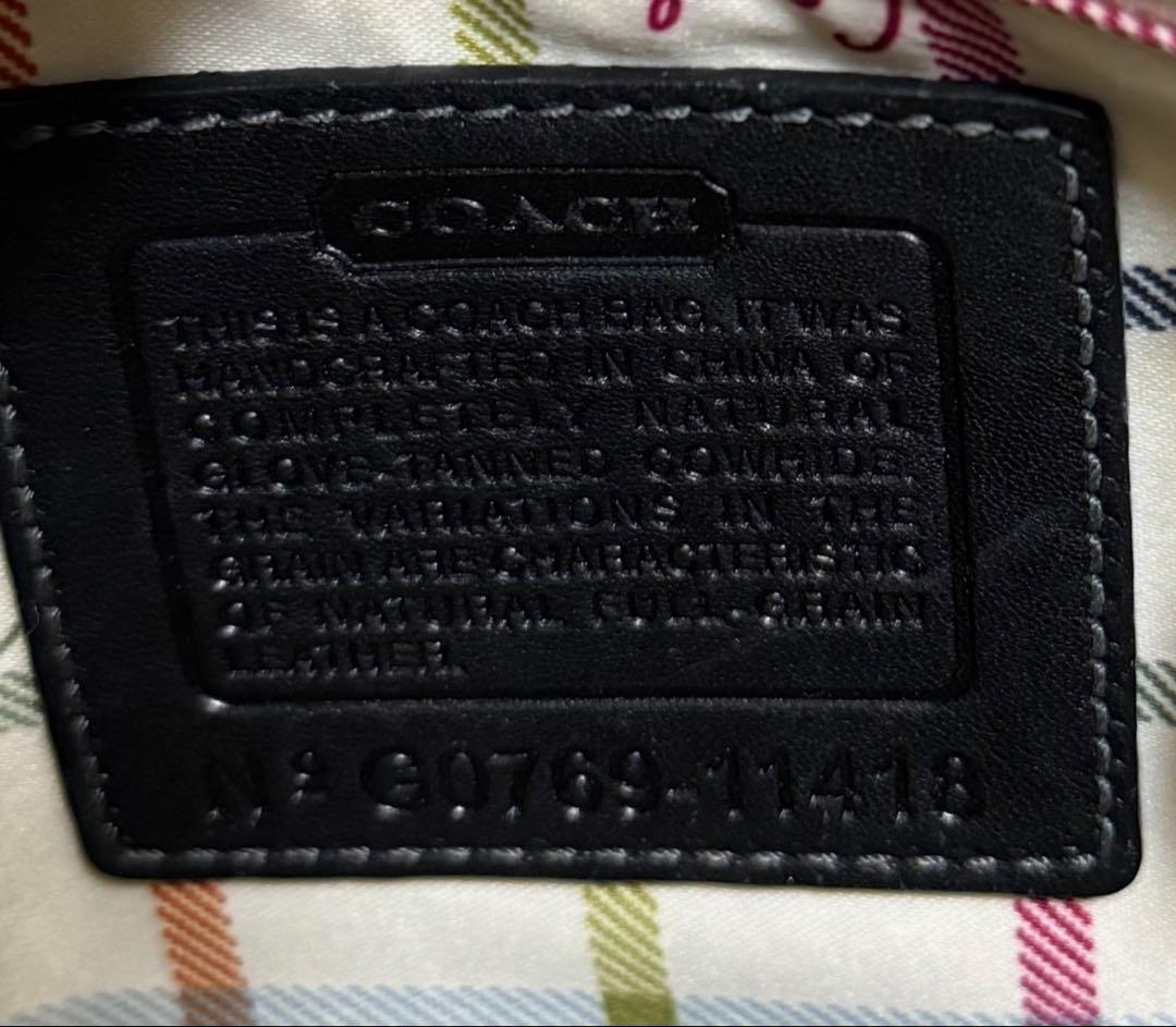 COACH オールドコーチ ショルダーバッグ ソーホー レザー ブラック Y2K