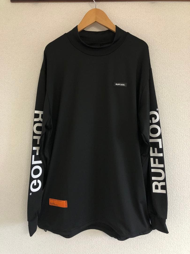 レディースウェア RUFFLOG DUAL SLEEVE LOGO L/S MOCK NECK