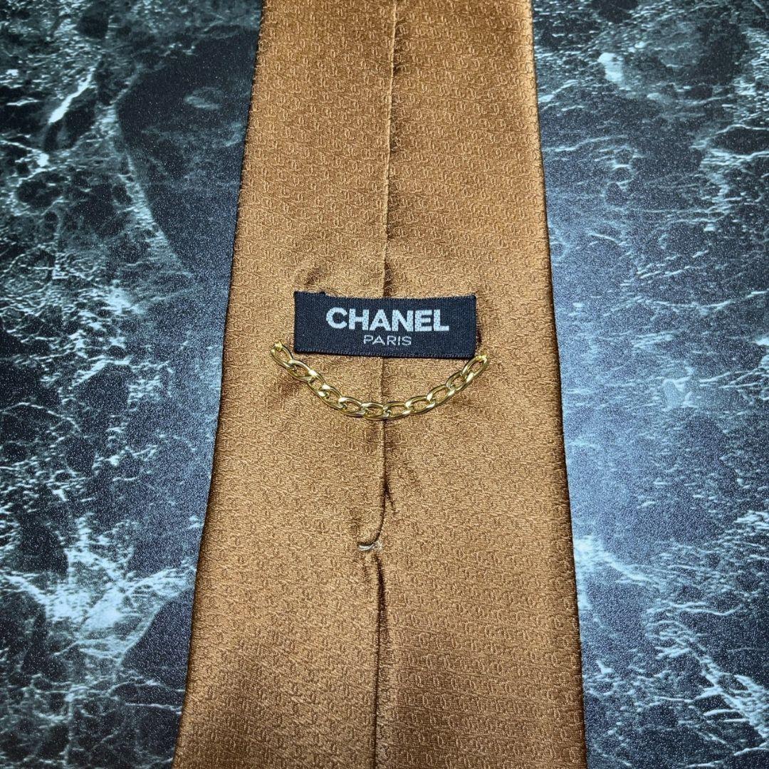 CHANEL シャネル ココマーク チェーン シルクネクタイ