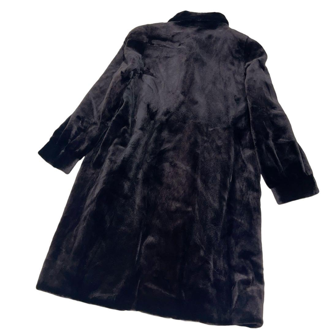 総丈105cm　サガミンク　シェアードミンク　2XLサイズ　リアルファーコート