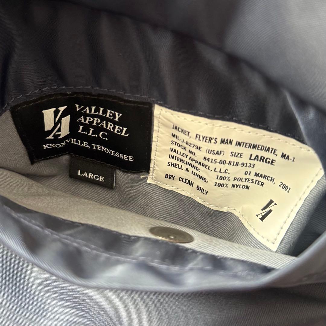 Valley Apparel MA-1 フライトナイロンジャケット