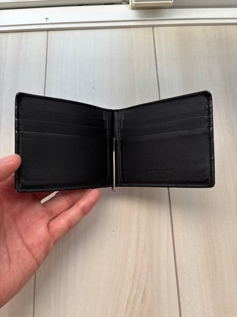 SAINT LAURENT ビルクリップウォレット ブラック