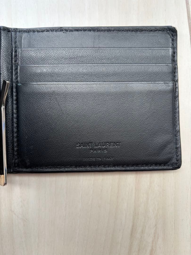 SAINT LAURENT ビルクリップウォレット ブラック