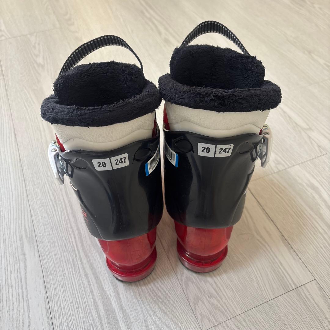 ジュニア　スキー板、ブーツ、ストック　セット ※板エラン、ブーツサロモン※