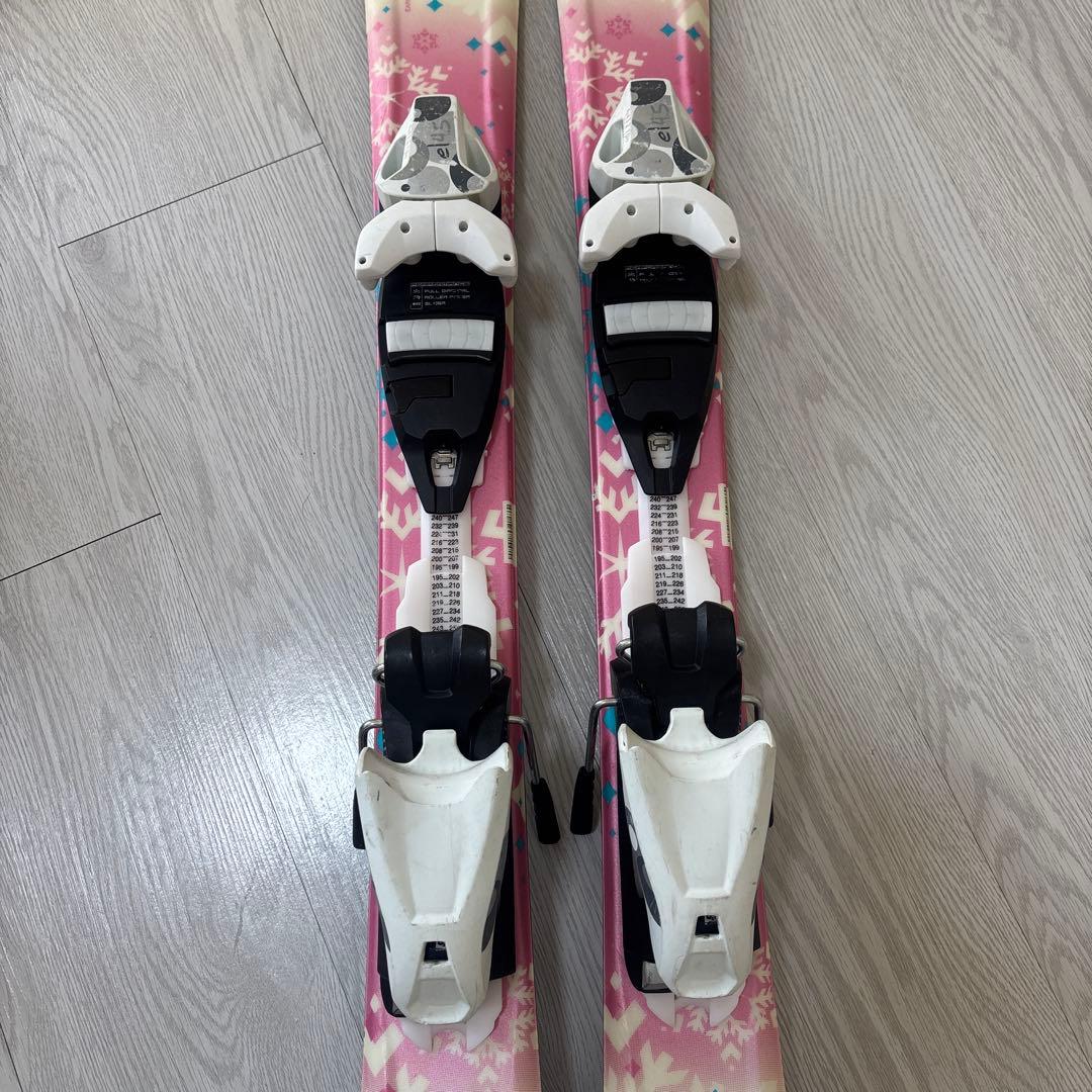 ジュニア　スキー板、ブーツ、ストック　セット ※板エラン、ブーツサロモン※