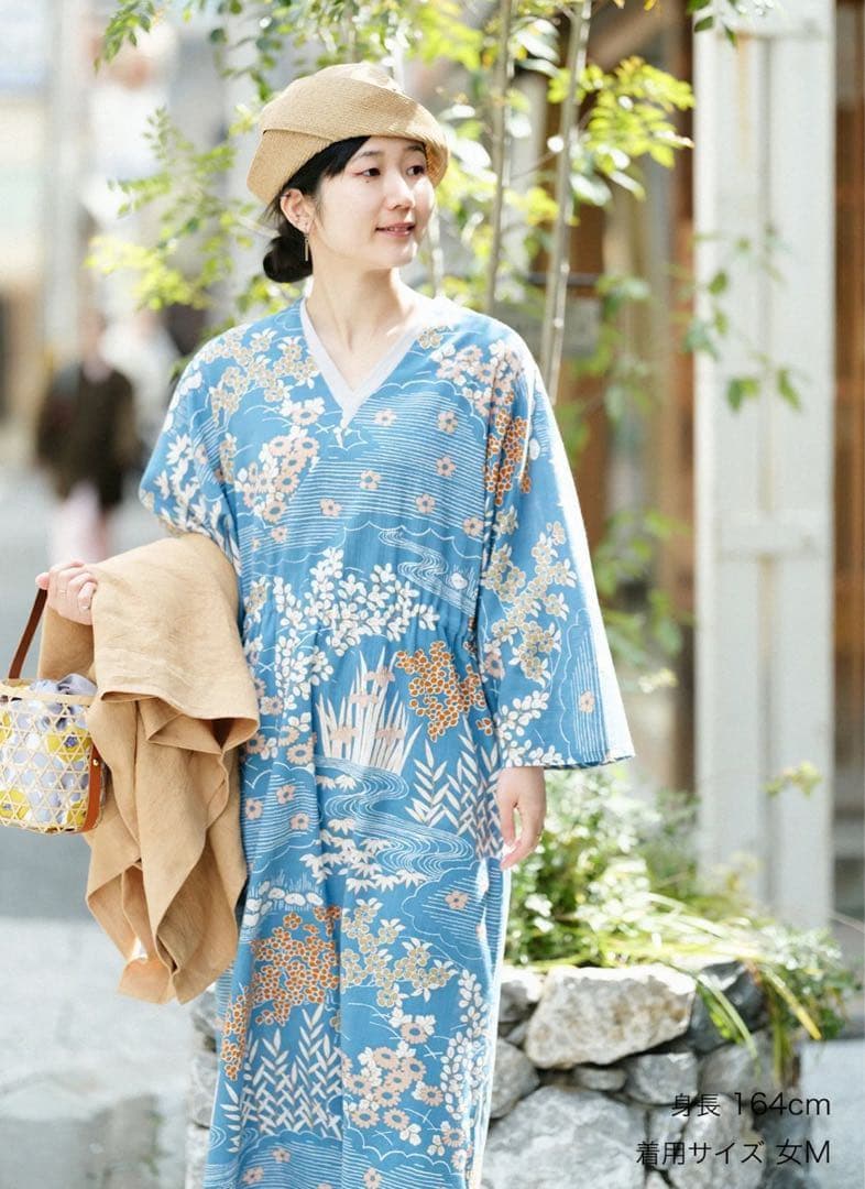 高島縮 20/20 半衿みたて涼衣／涼やか/SOU・SOU /Sサイズ