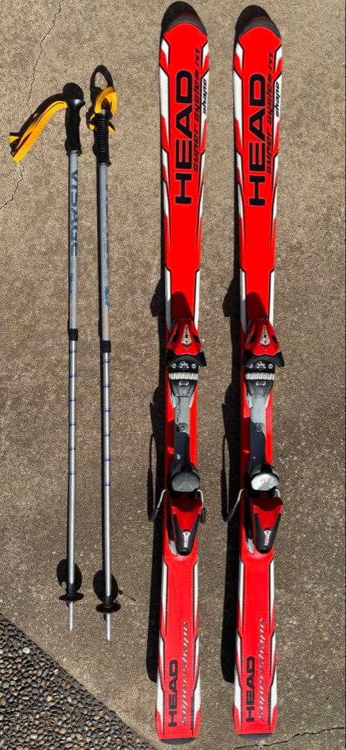 HEAD Super Shape 147cmスキーセット