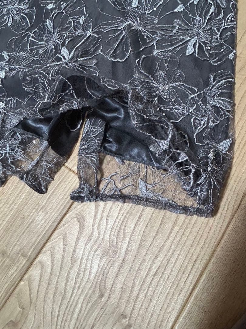 アンドレスド キーネックエンブロイダリードレス お呼ばれドレス