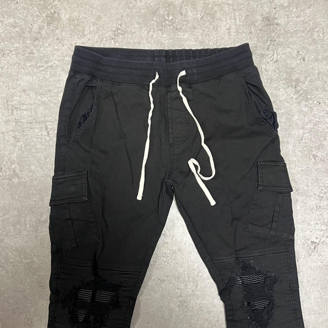 パンツ Danke Schon ZIP CARGO PANTS Black 32