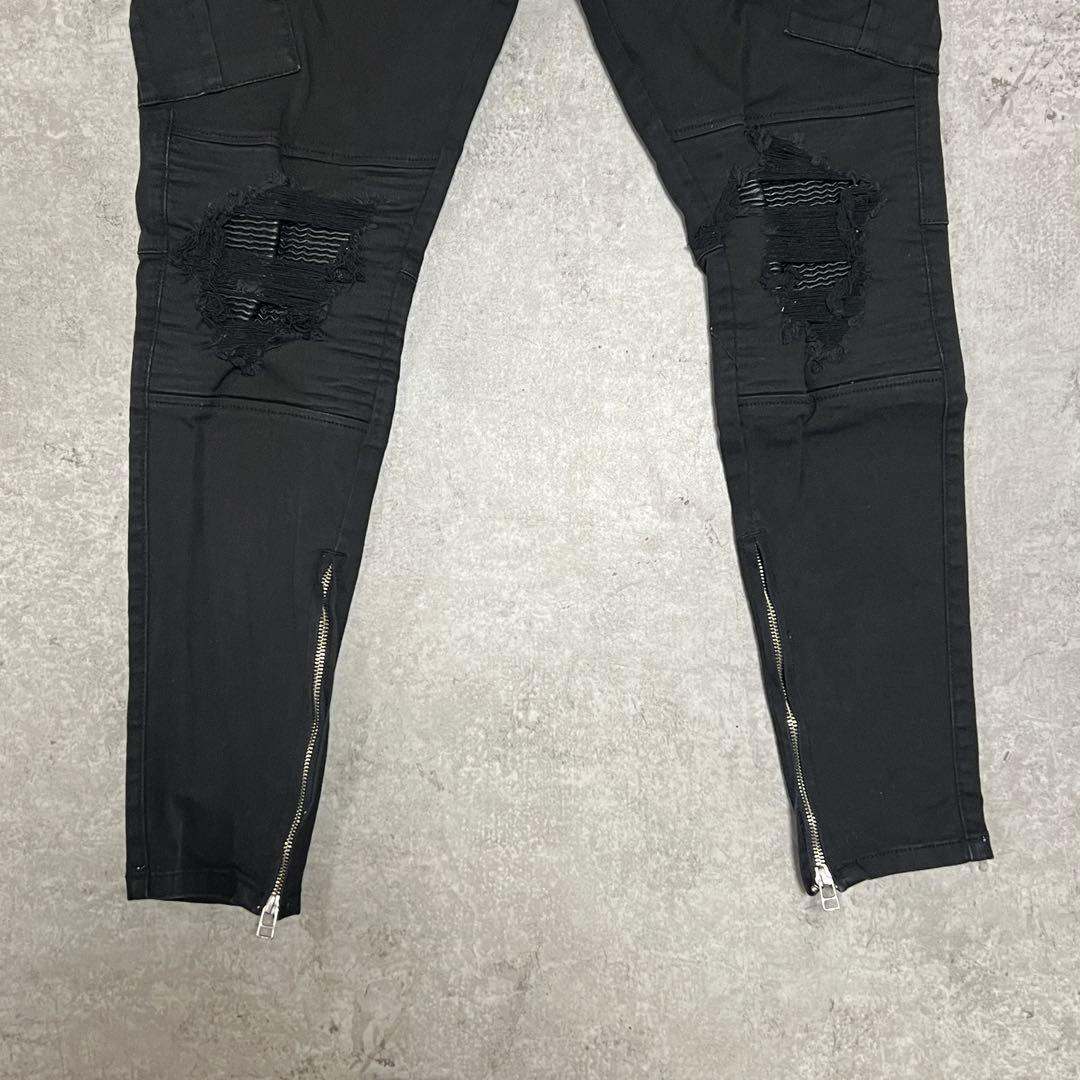 パンツ Danke Schon ZIP CARGO PANTS Black 32
