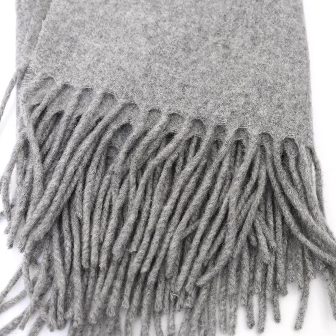 美品✨ACNE STUDIOS マフラー　グレー　バージン　ウール100％