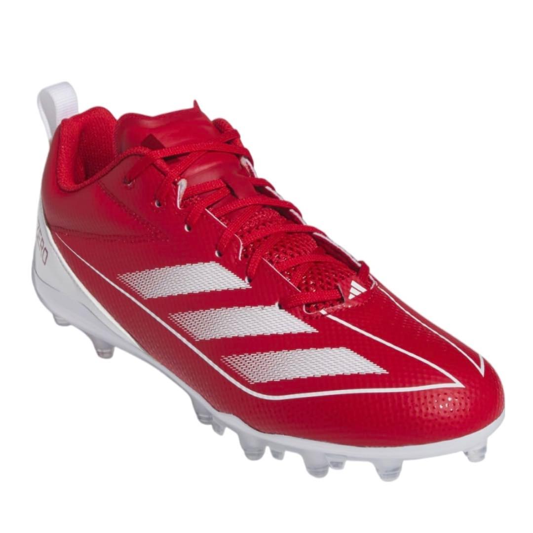 アディダス 27.5 アディゼロ エレクトリック 2 アメフト スパイク 赤