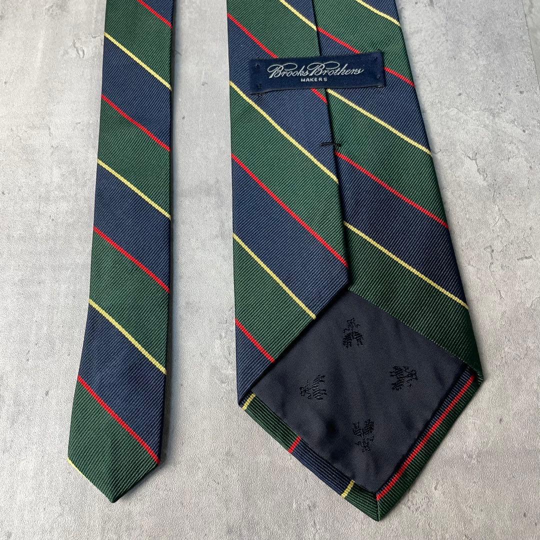 美品 Brooks Brothers アーガイルサザーランドストライプ ネクタイ