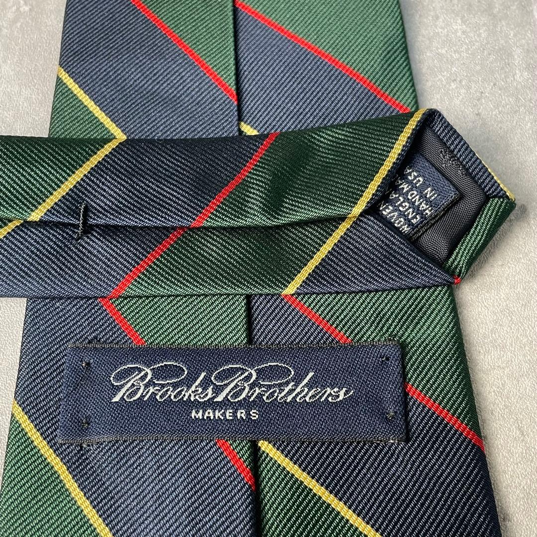 美品 Brooks Brothers アーガイルサザーランドストライプ ネクタイ