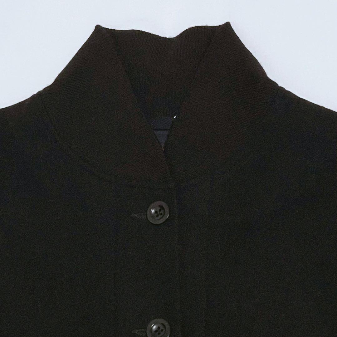 MHL. エムエイチエル 15AWリブ襟ショートウールコート Ⅰ