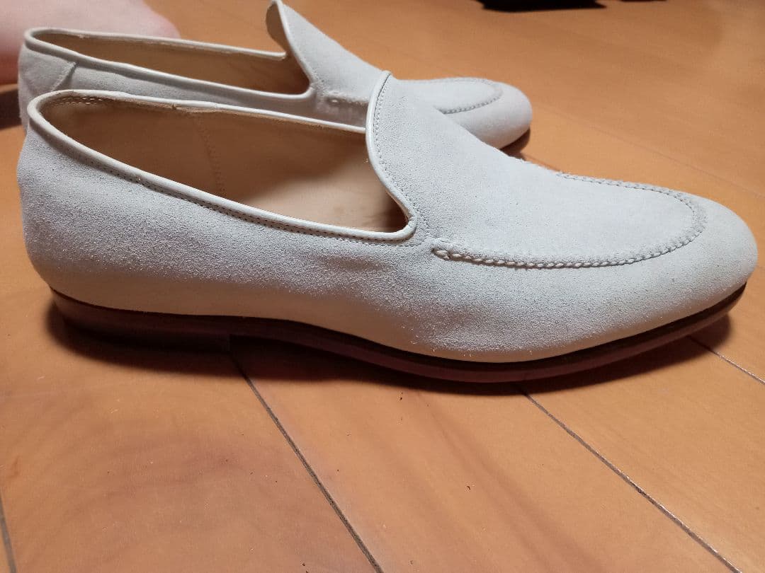 定価約15万円　リカルドフレッチャー・ベステッティ　スエードヴァンプローファー