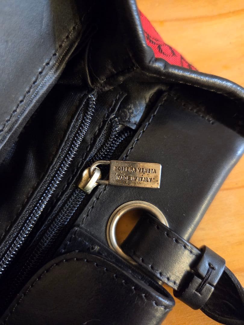 【希少】BOTTEGA VENETA ヴィンテージ トートバッグ 蝶総柄 レッド