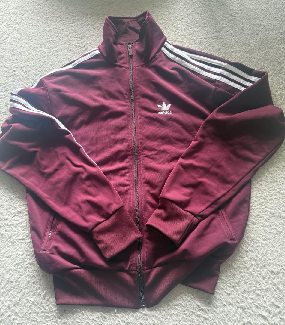 adidas トラックジャケット ボルドー