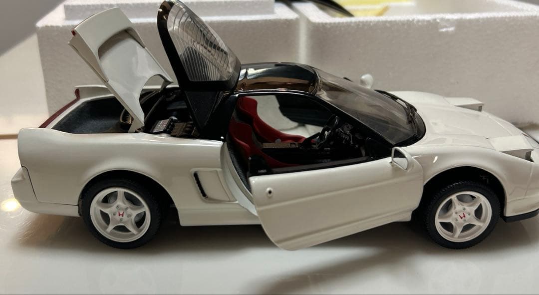 初代 京商　ホンダ　NSX ミニカー　シルバー　1/18