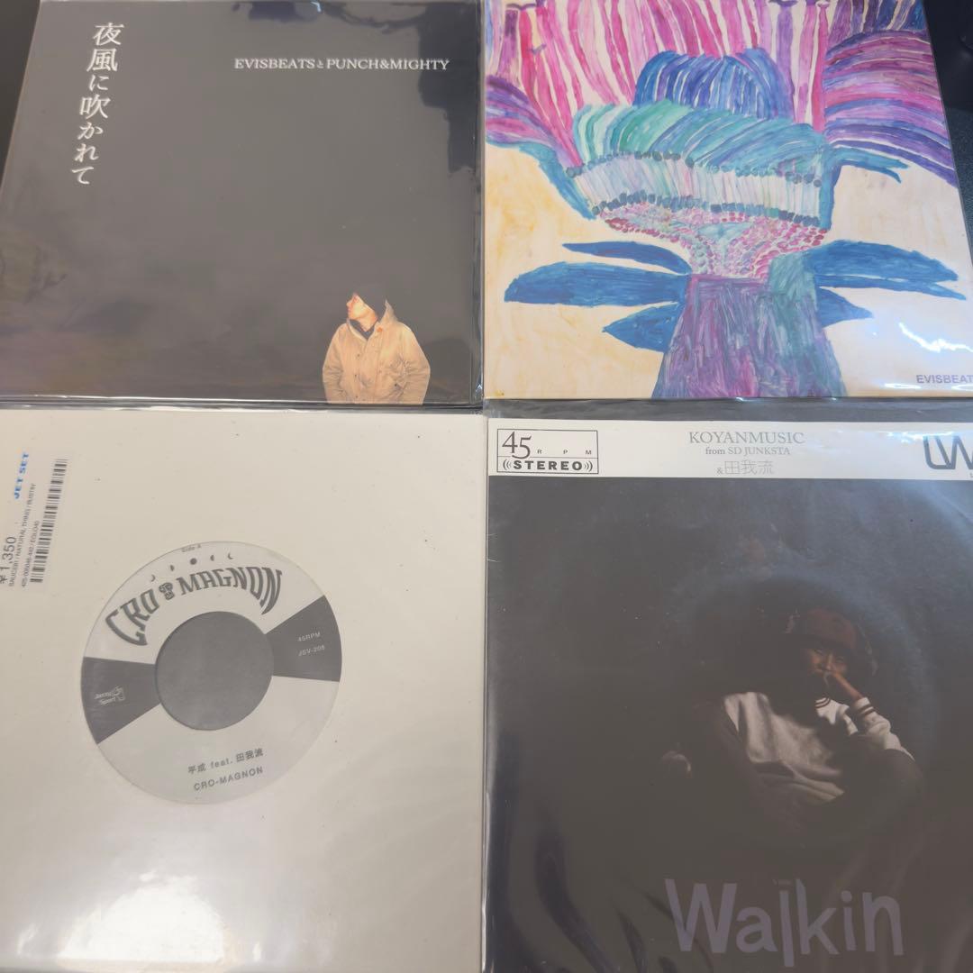 EVISBEATS 田我流　レコード　夜風に吹かれて　今日は休みだ