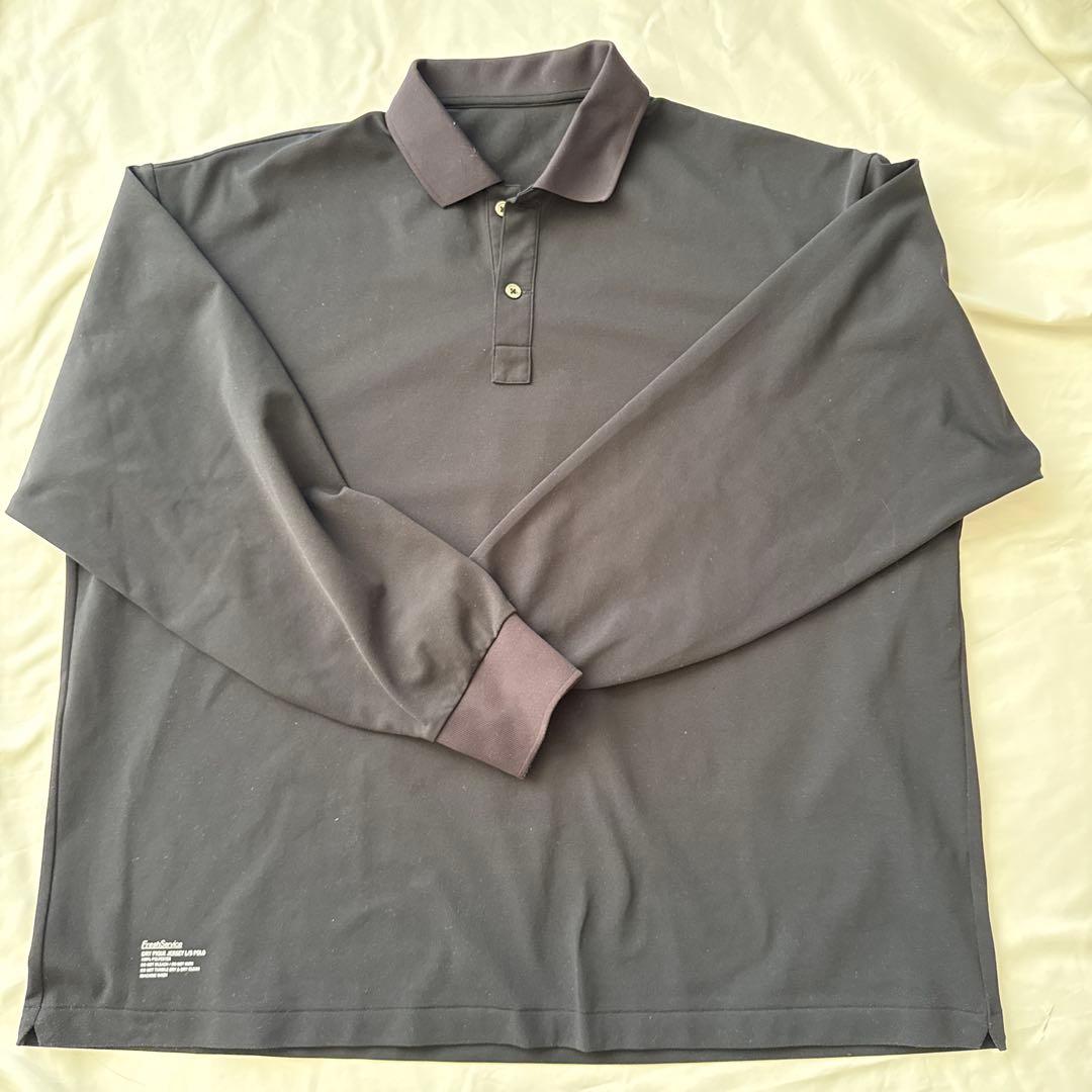 Fresh Service 長袖ポロシャツ ブラック