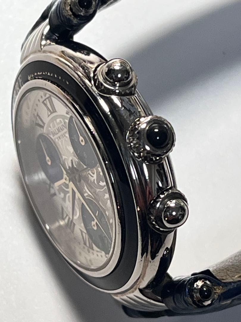 BALMAIN クォーツ クロノグラフ 腕時計 ビンテージ スイス製