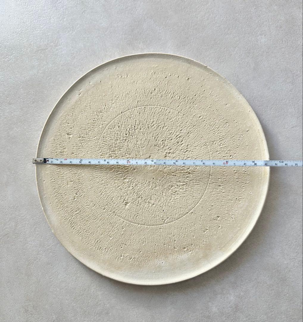 紺野乃芙子 白土 ディナープレート 25cm 2枚セット やちむん