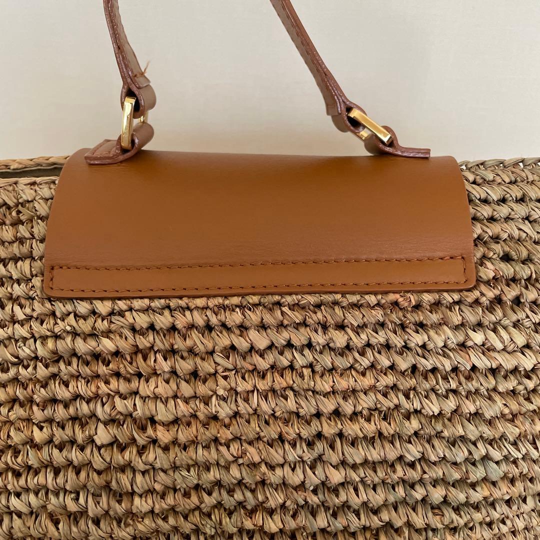 ヴィオラドーロ MIRO 2wayラフィアトートバッグ、かごバック