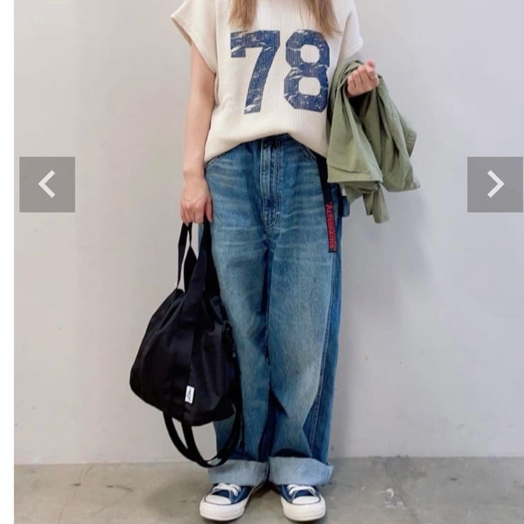 RNA ⿻ ワークパンツ チノパンツ ルーズ ベルト付 ペインターパンツ 秋