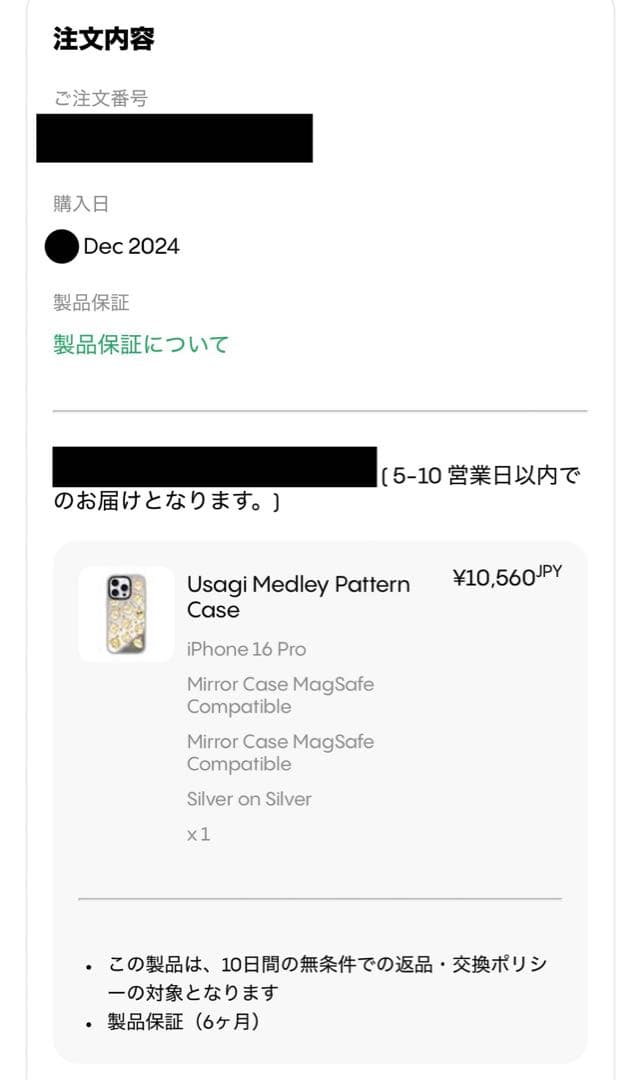 もち/casetify ちいかわ iPhone16Pro うさぎ