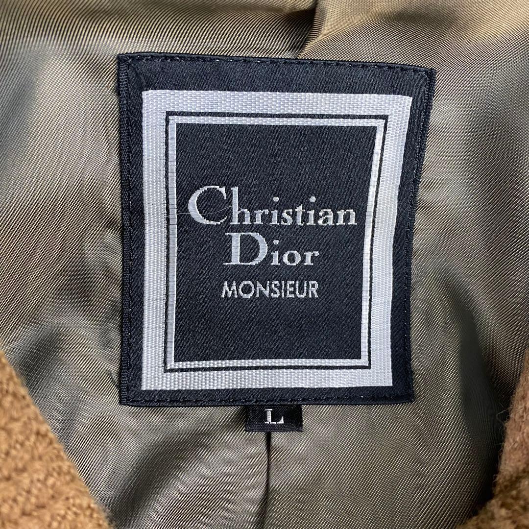 【美品】クリスチャンディオール Dior ロングダッフルコート キャメル トグル